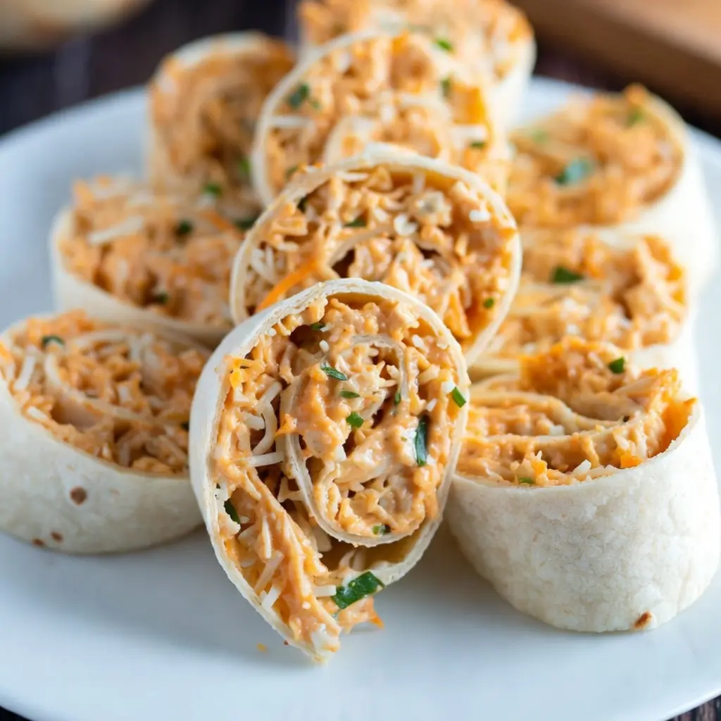 Buffalo Chicken Pinwheels recipe 