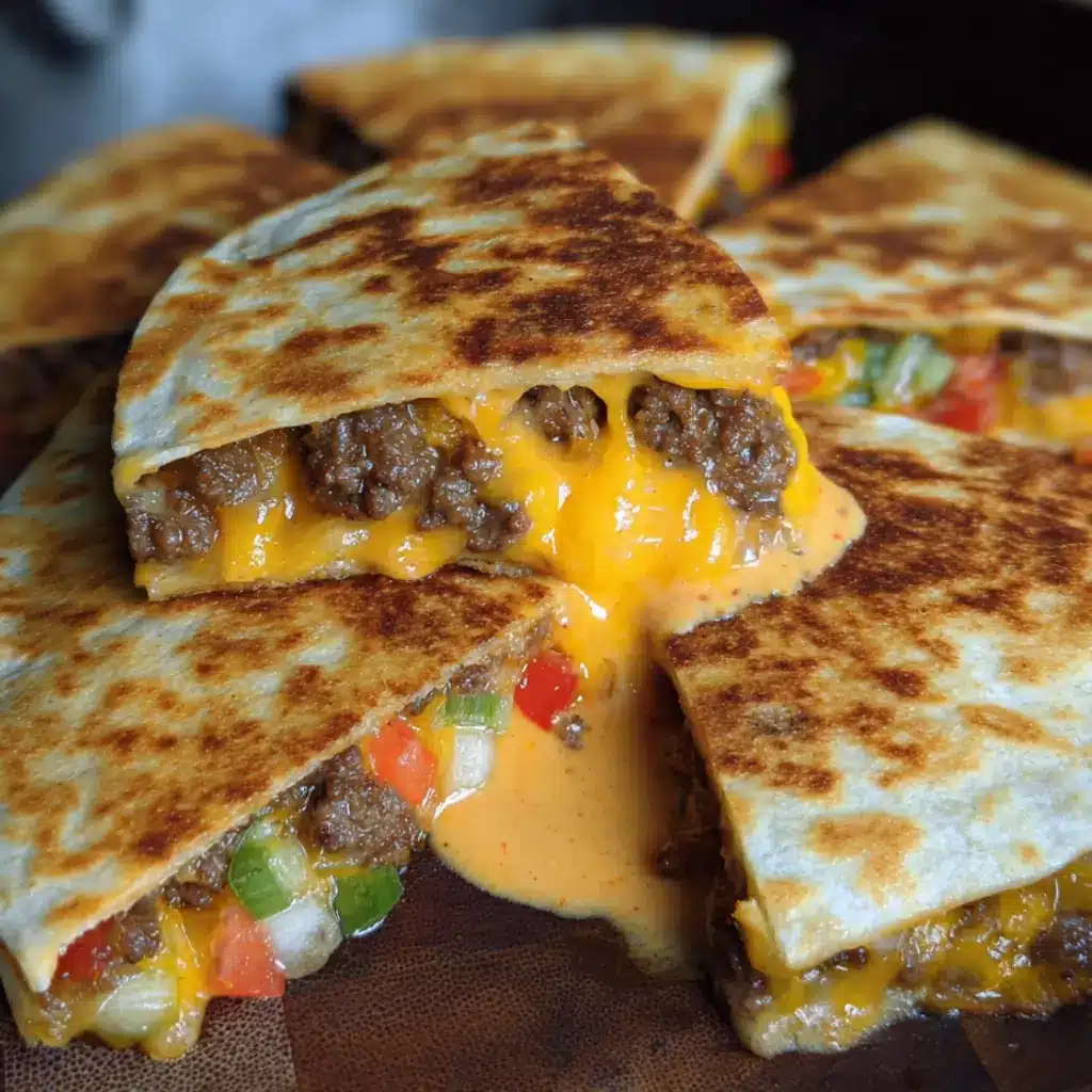 Mouthwatering Cheeseburger Quesadillas with Burger Sauce 7 Cheeseburger Quesadillas with Burger Sauce recipe