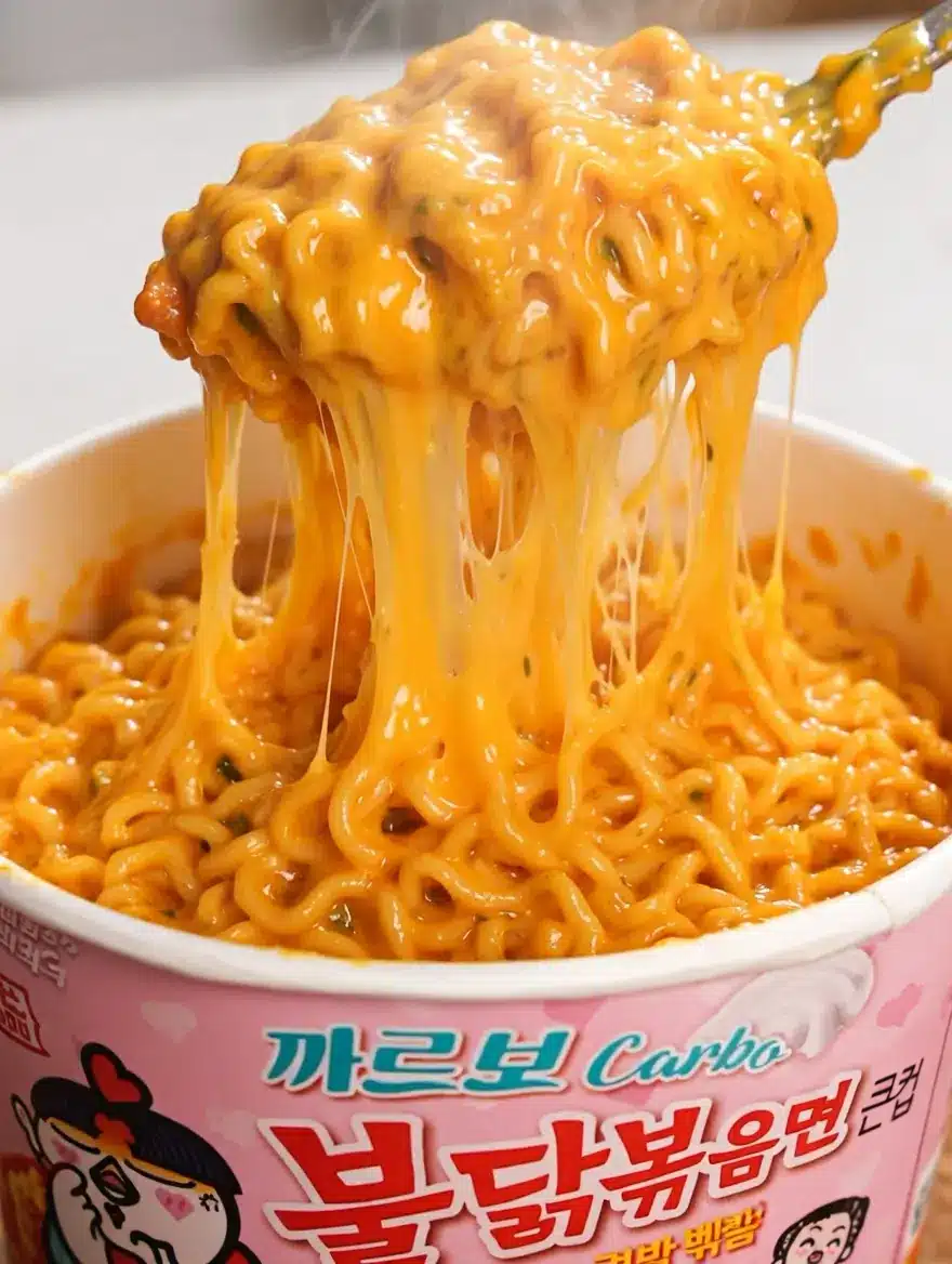 Carbonara Buldak Ramen recipe