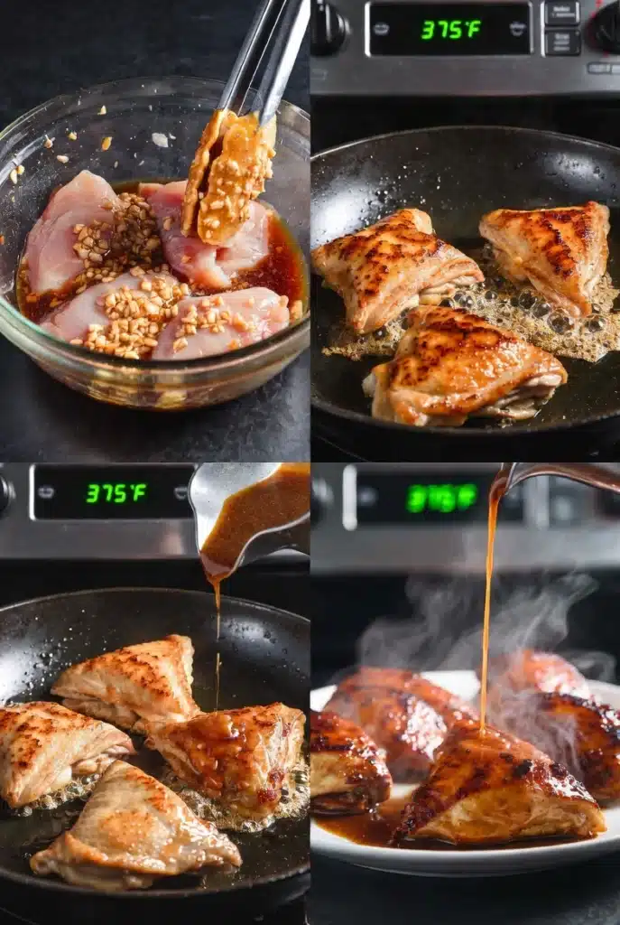 Complete step-by-step visual guide for sweet, sticky,