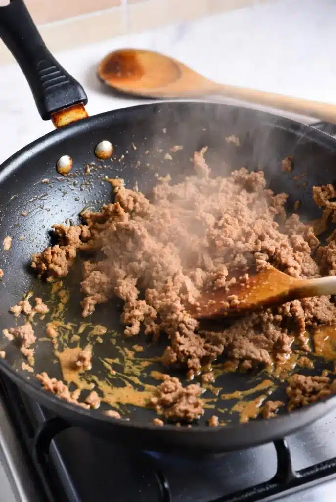 cooking taco beef