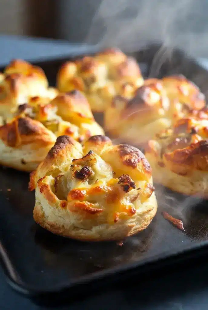 golden baked biscuits with crisp edges and soft centers