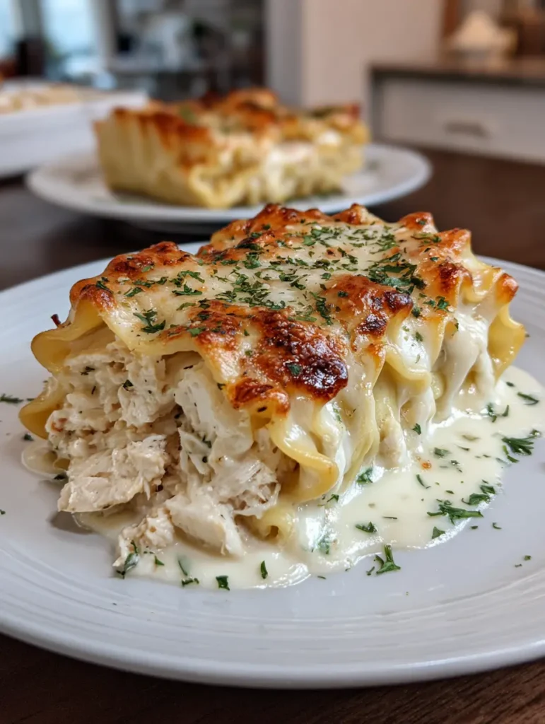 Garlic Parmesan Chicken Lasagna Roll-Ups