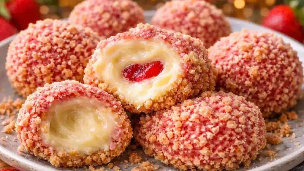 Strawberry Cheesecake Crunch Bites Recipe