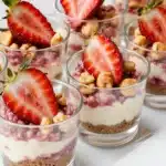 Strawberry Crunch Cheesecake Bites no bake dessert