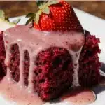 Strawberry Glazed Strawberry Cake