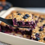 Blueberry Baked Oatmeal with Greek Yogurt recipe