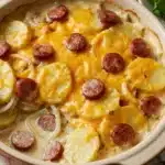 Cheesy Potato & Smoked Sausage Casserole