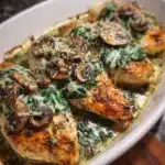 Chicken Spinach Mushroom Bake recipe