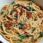 Creamy Sun-Dried Tomato Spinach Spaghetti Delight