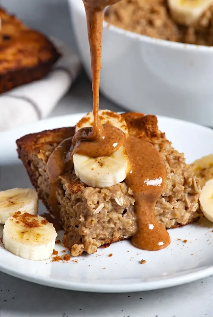 Peanut Butter Banana Baked Oatmeal