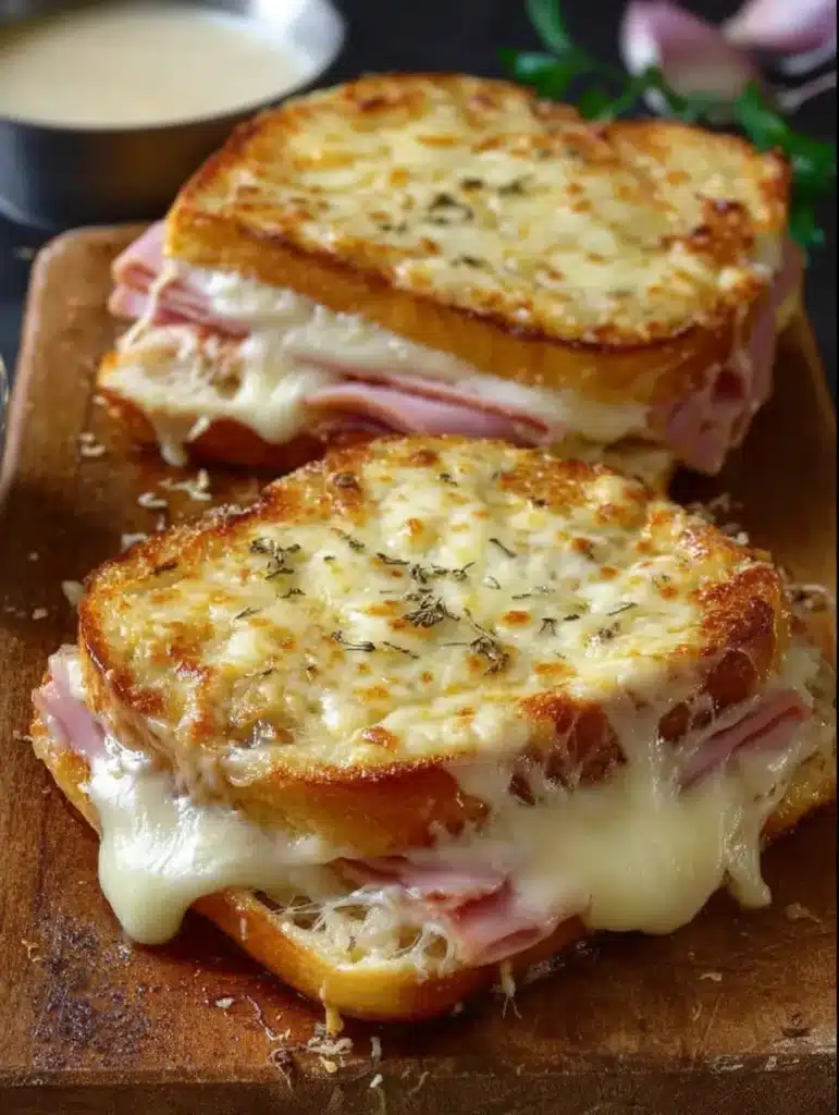 Cheesy Croque Monsieur Toast