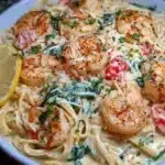Savory and Delightful Cheesy Garlic Shrimp Pasta 10 Cheesy Garlic Shrimp Pasta