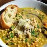 Italian Penicillin Soup-The Best Healing Bowl You Need 10 Italian Penicillin Soup in a rustic bowl with chicken,