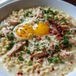 Cheesy Garlic Carbonara Buldak Ramen