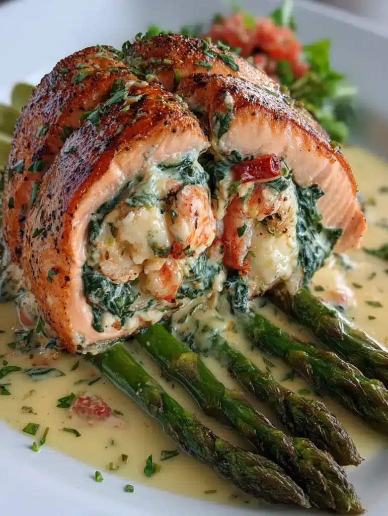 Indulgent 40-Minute Tuscan Shrimp & Crab Stuffed Salmon 13 Creamy Seafood Stuffed Salmon Ready to Serve